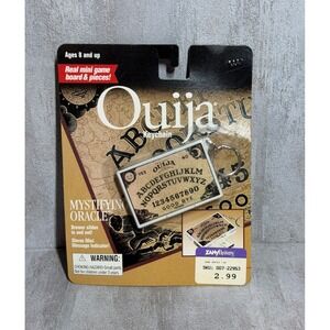 Vintage 1998 Ouija Board Keychain Basic Fun Mini Game Mystifying Oracle Sealed